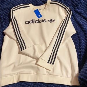 Adidas over size linear sweatshirt